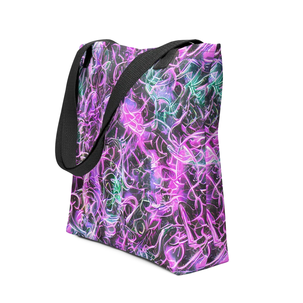 Magenta Maze on Tote Bag — Front