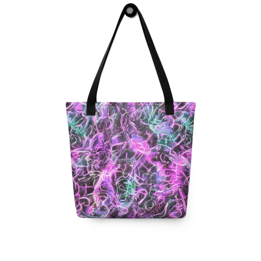 Magenta Maze on a Tote Bag