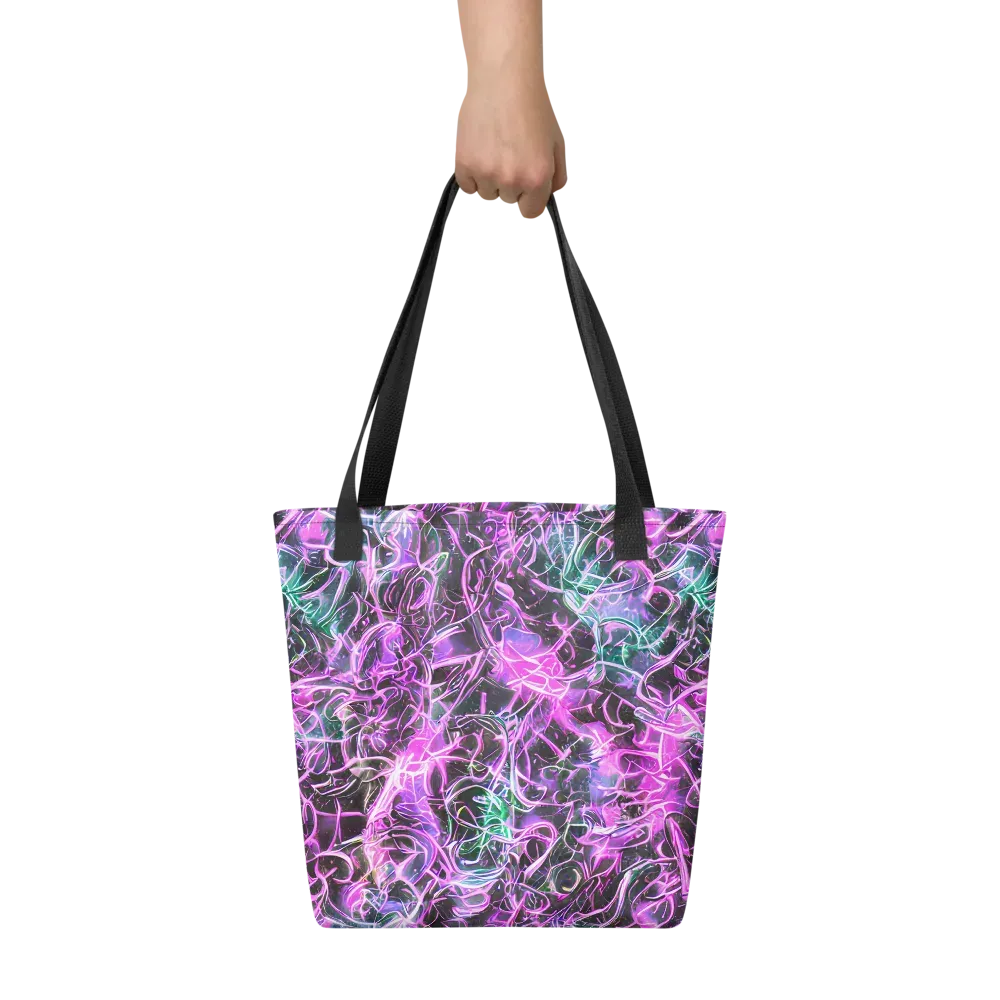 Magenta Maze on Tote Bag — Front