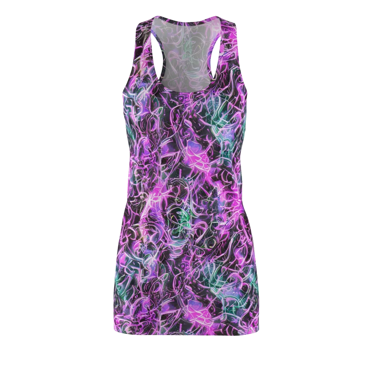 Magenta Maze on Racerback Dress — Front