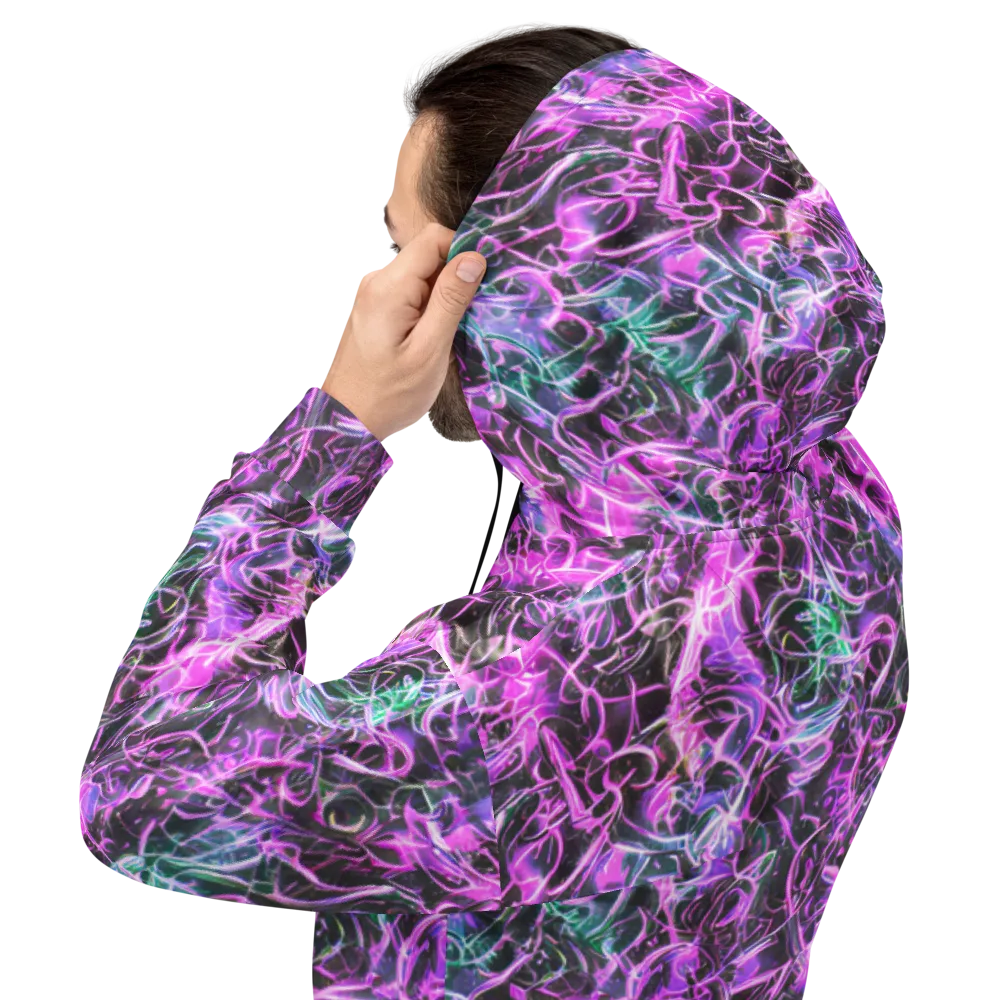 Magenta Maze on Hoodie — Back