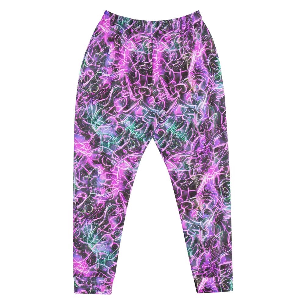 Magenta Maze on Men's Joggers — Front