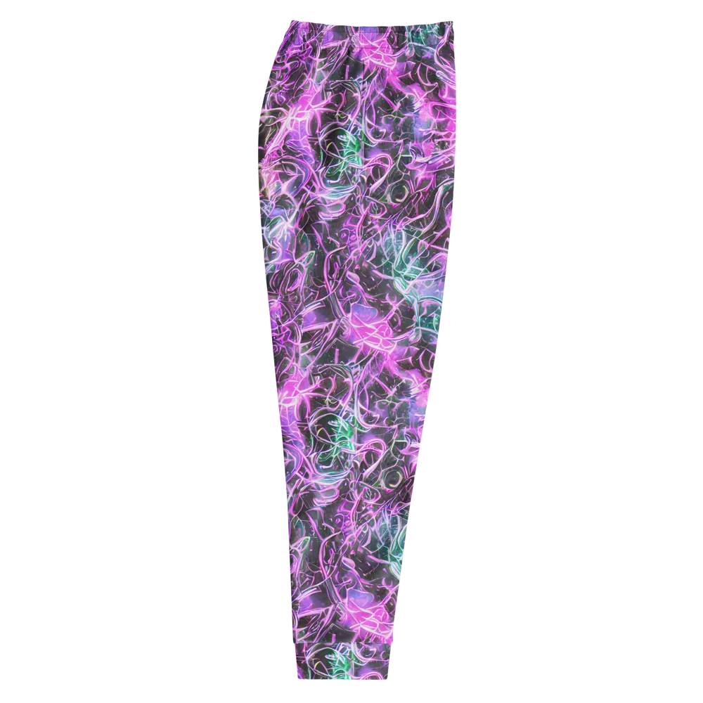 Magenta Maze on Men's Joggers — Right