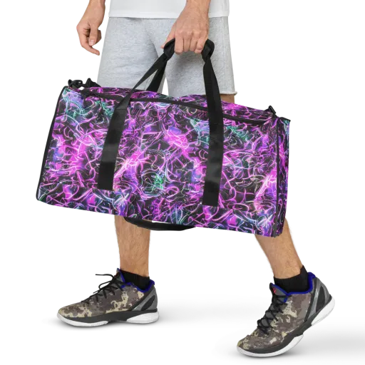Magenta Maze on a Duffle Bag