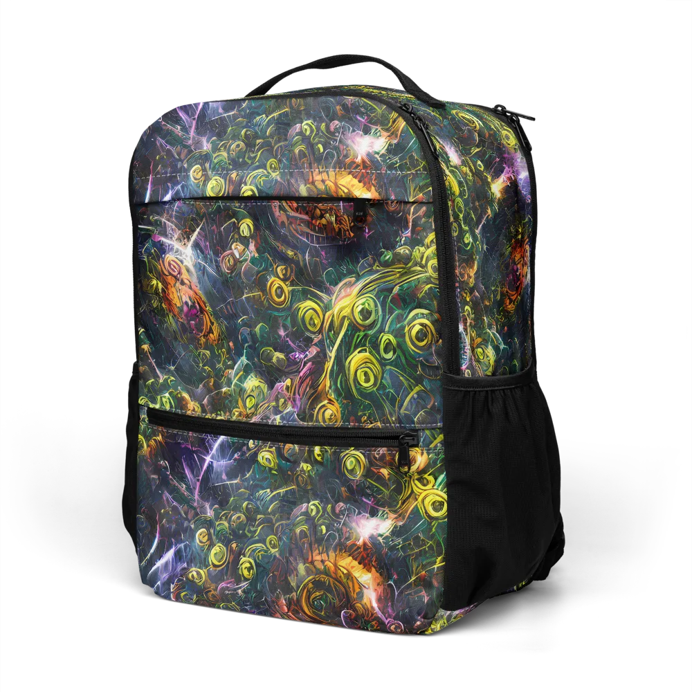 Midnight Vines on Utility Backpack — Left Front