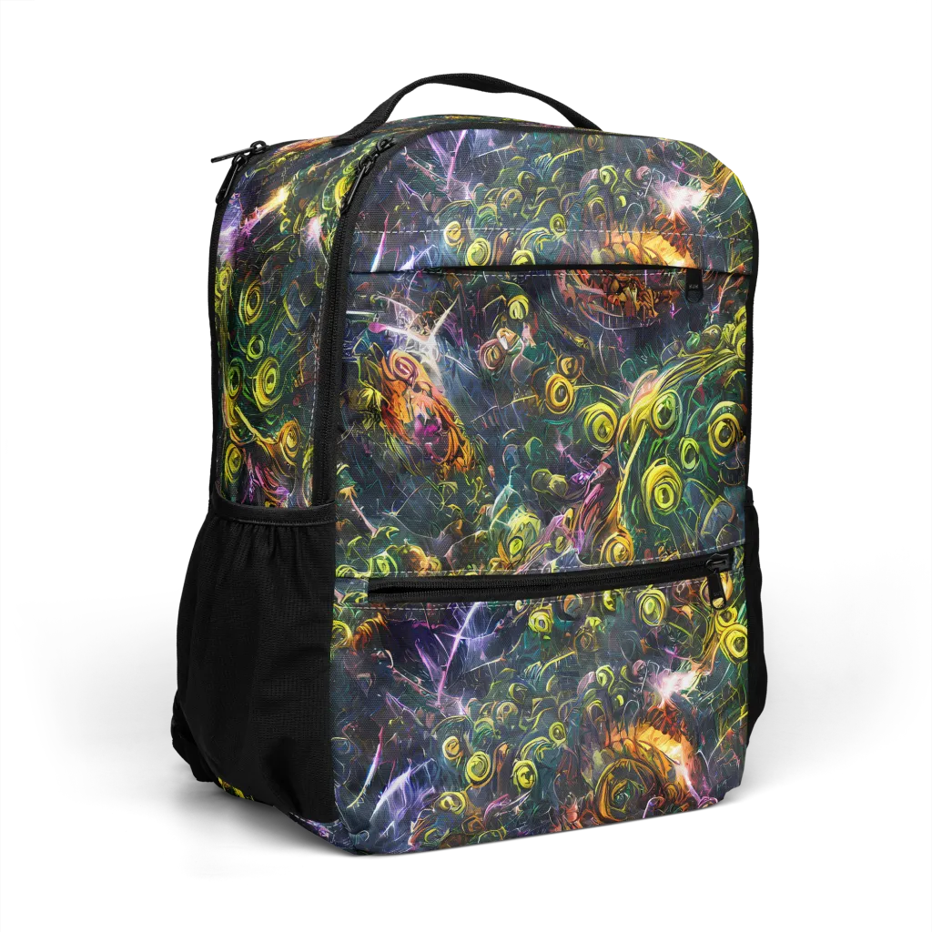 Midnight Vines on Utility Backpack — Right Front