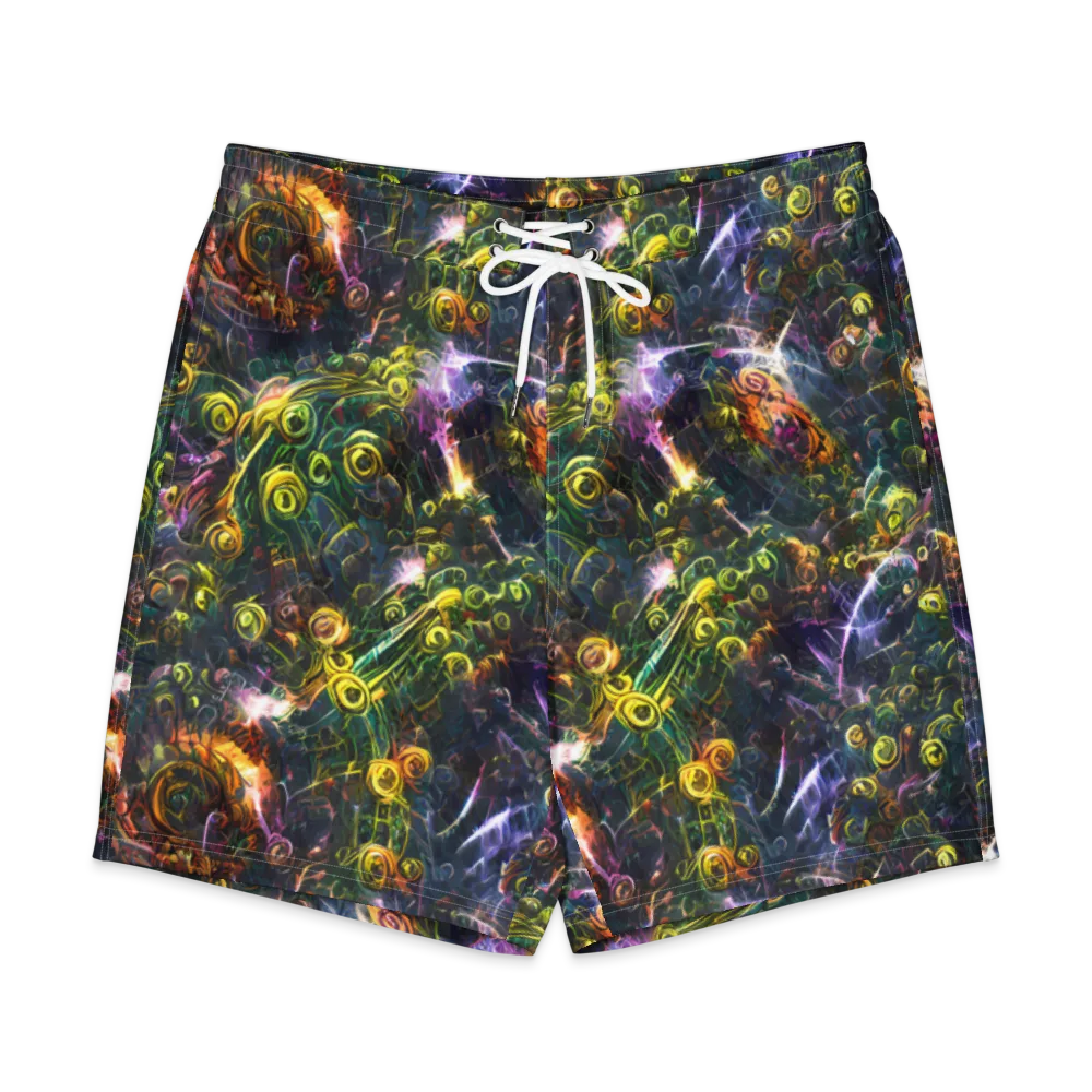 Midnight Vines on Men's Board Shorts — Front