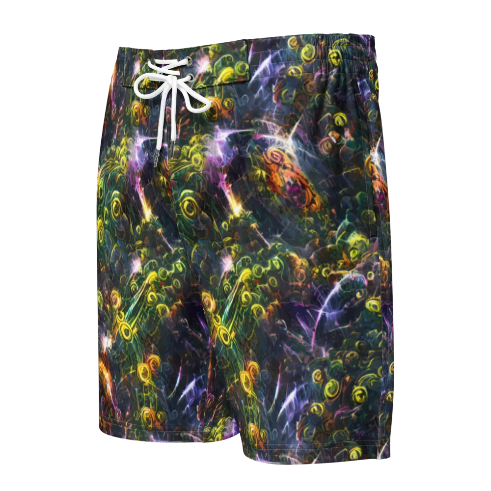 Midnight Vines on Men's Board Shorts — Front