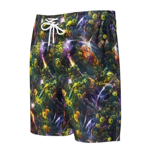 Midnight Vines on a Men's Board Shorts