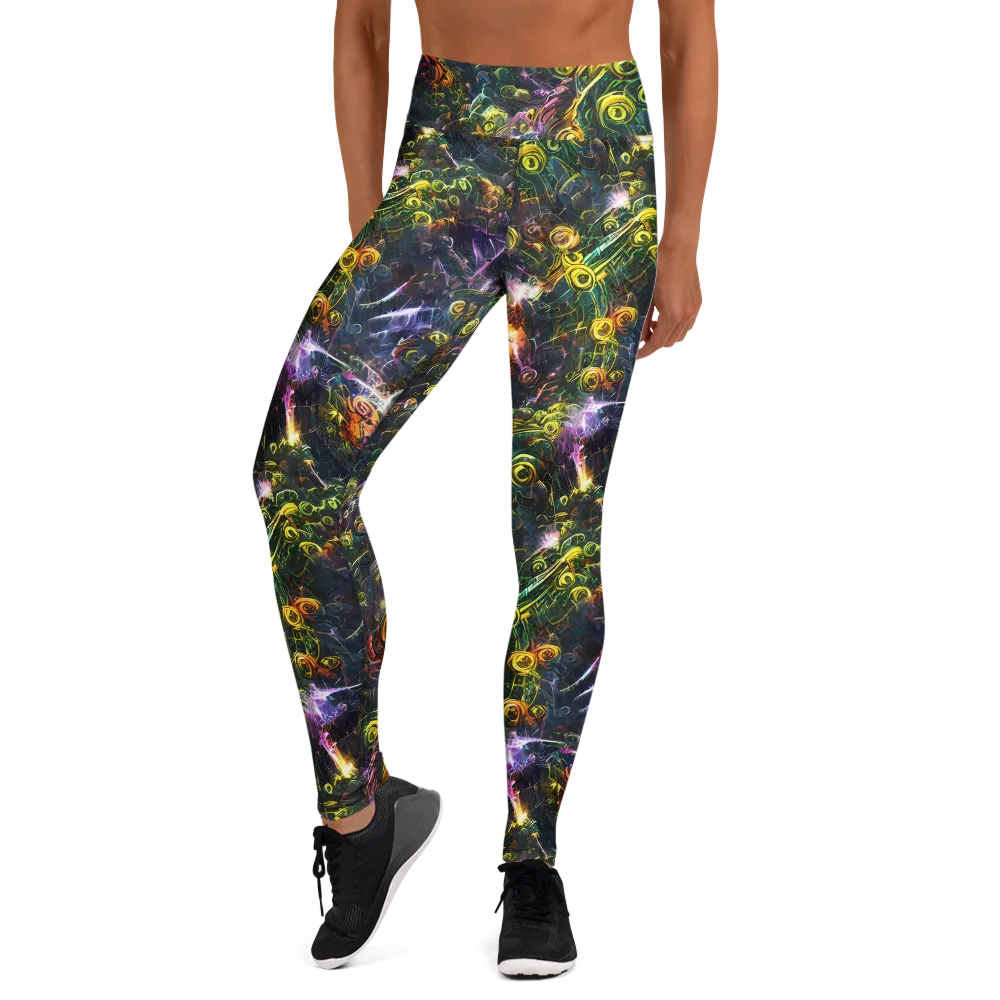 Midnight Vines on Yoga Leggings — Front