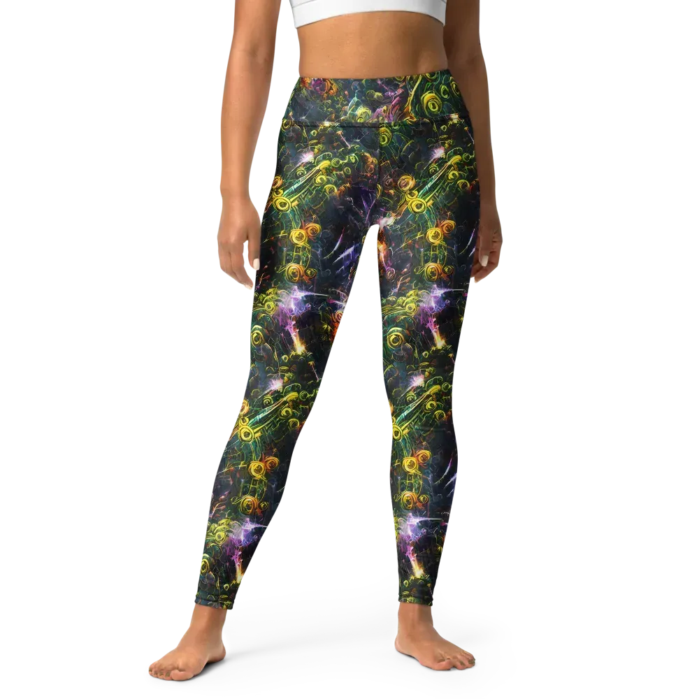 Midnight Vines on Yoga Leggings — Front
