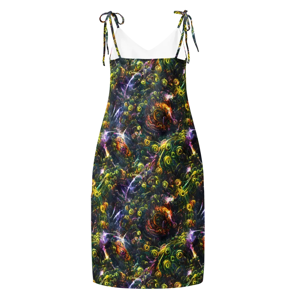 Midnight Vines on Slip Dress — Back