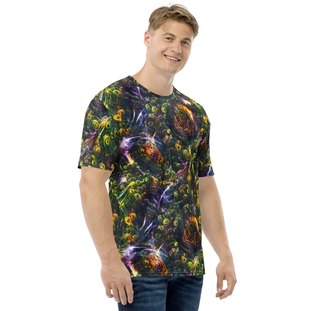 Midnight Vines on Men's Crew Neck T-Shirt — Right