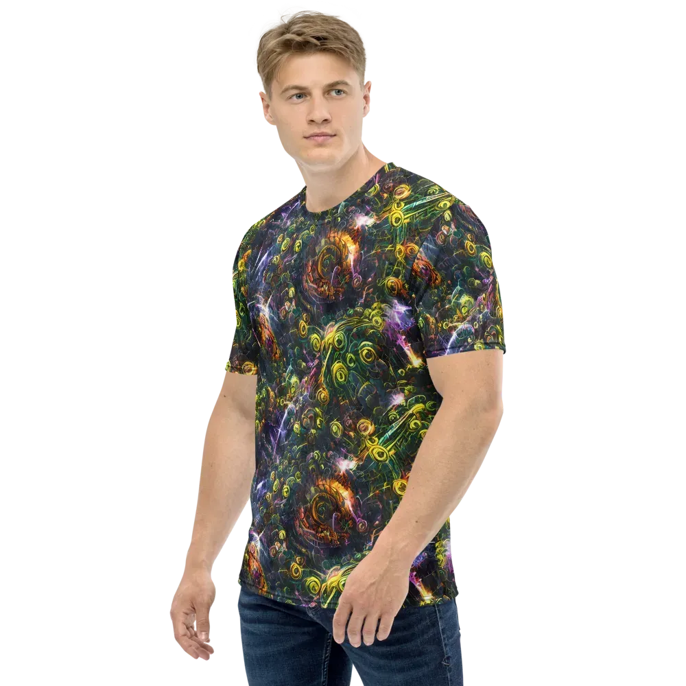 Midnight Vines on Men's Crew Neck T-Shirt — Left