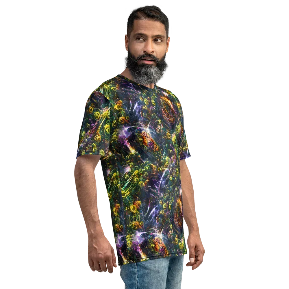 Midnight Vines on Men's Crew Neck T-Shirt — Right
