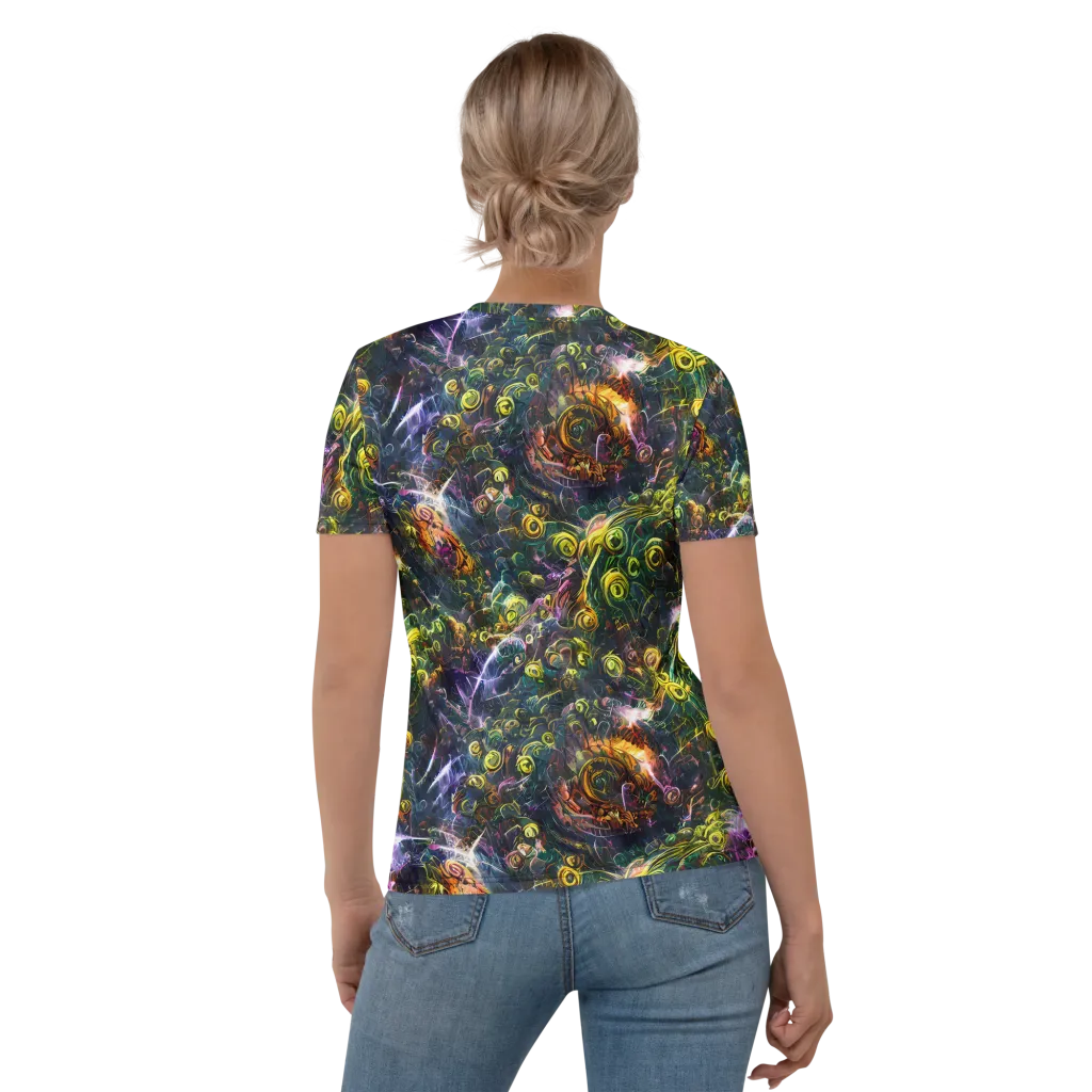 Midnight Vines on Women's Crew Neck T-Shirt — Back