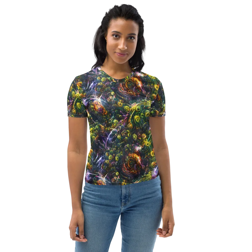 Midnight Vines on Women's Crew Neck T-Shirt — Front