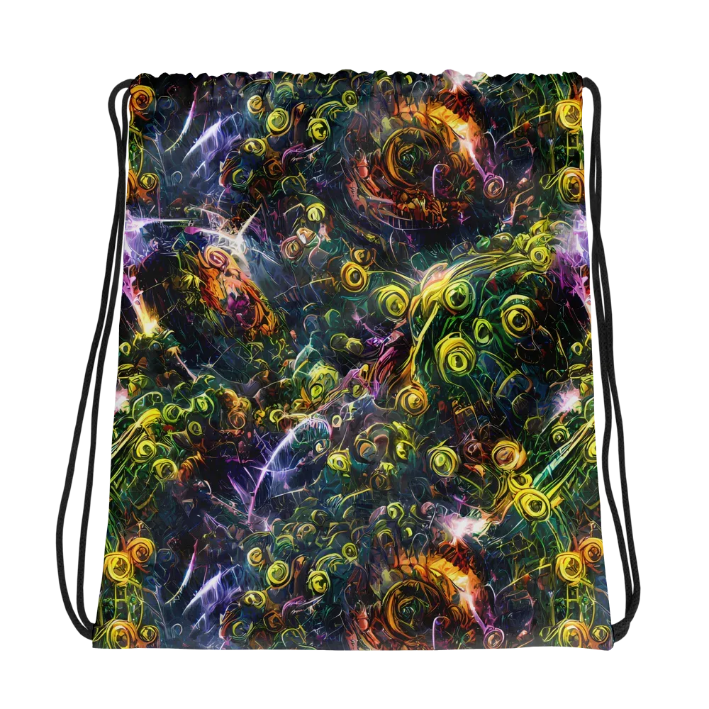 Midnight Vines on Drawstring Bag — Photo