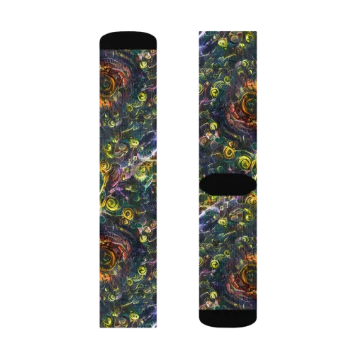 Midnight Vines on a Socks