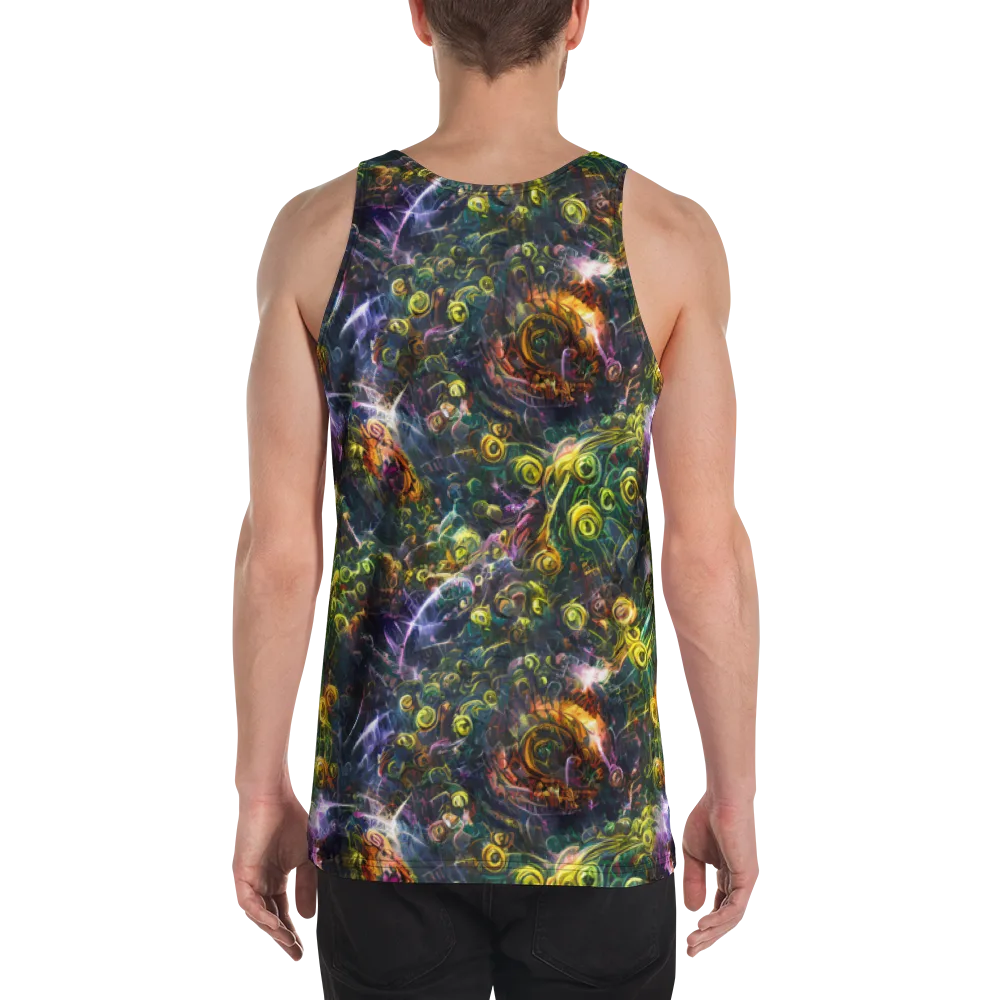 Midnight Vines on Men's Tank Top — Back