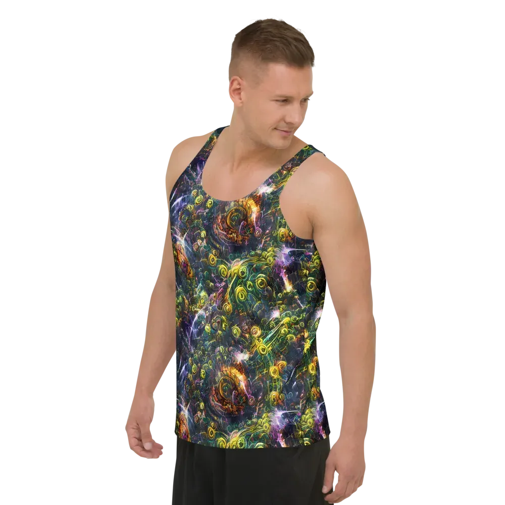 Midnight Vines on Men's Tank Top — Left Front
