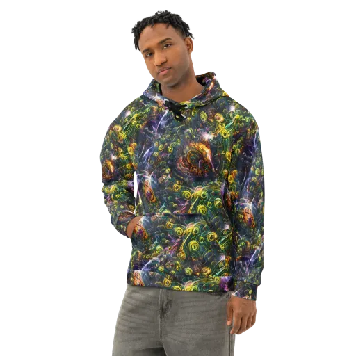 Midnight Vines on a Cotton Hoodie
