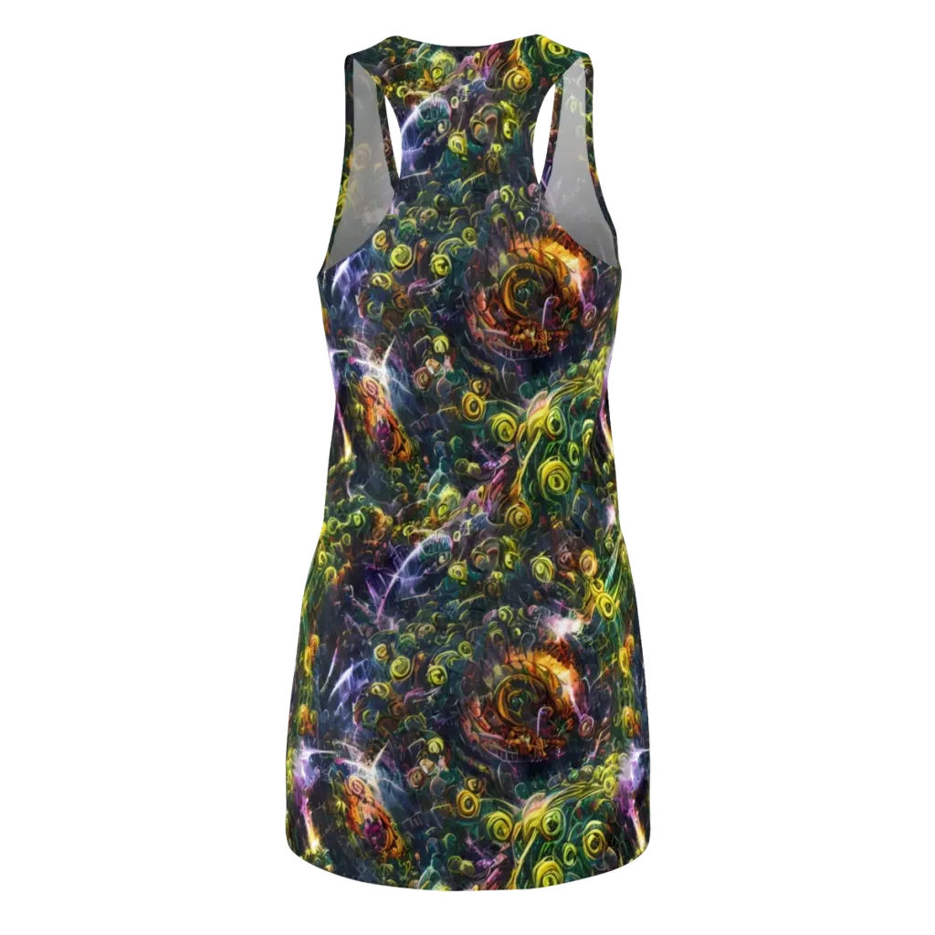 Midnight Vines on Racerback Dress — Back