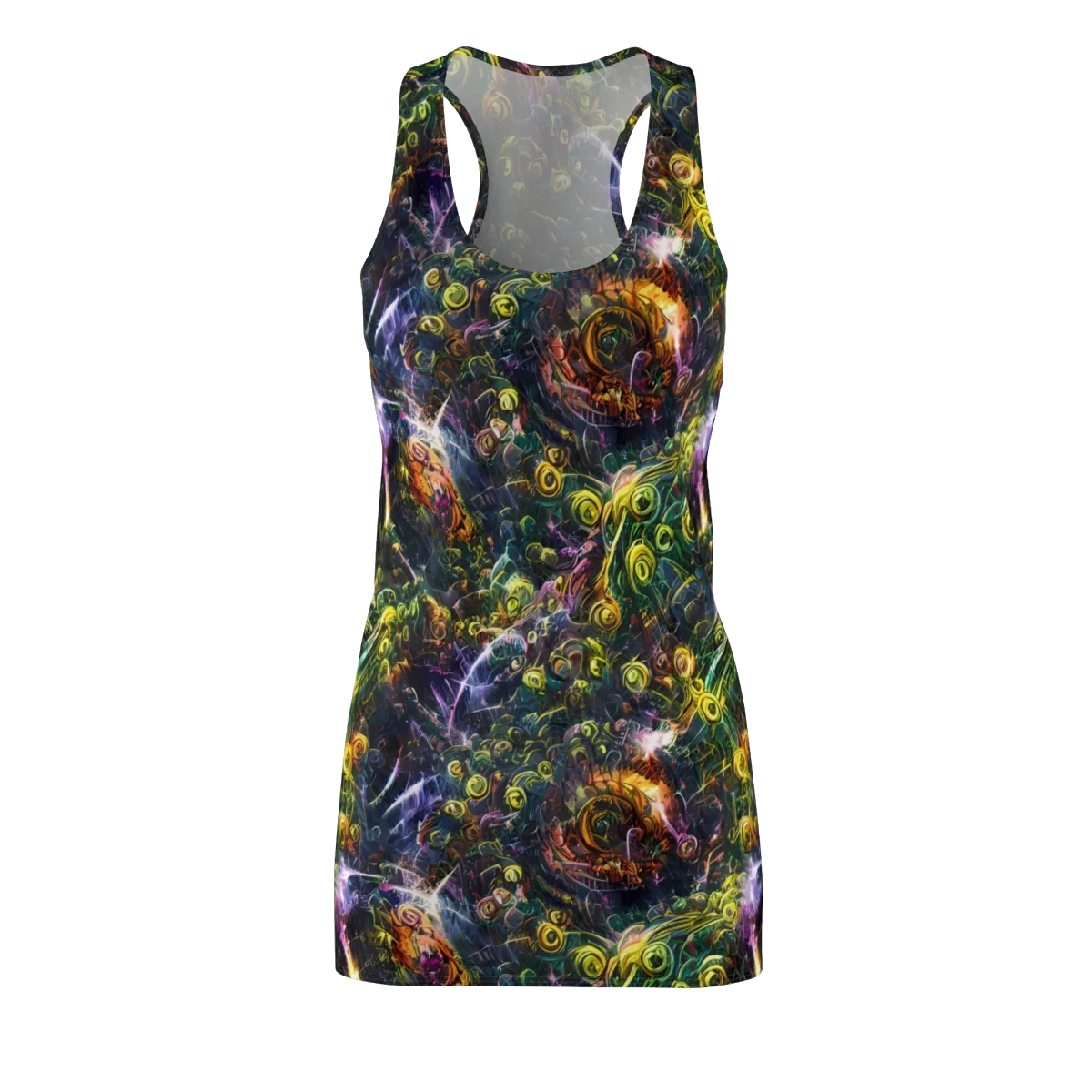 Midnight Vines on Racerback Dress — Front
