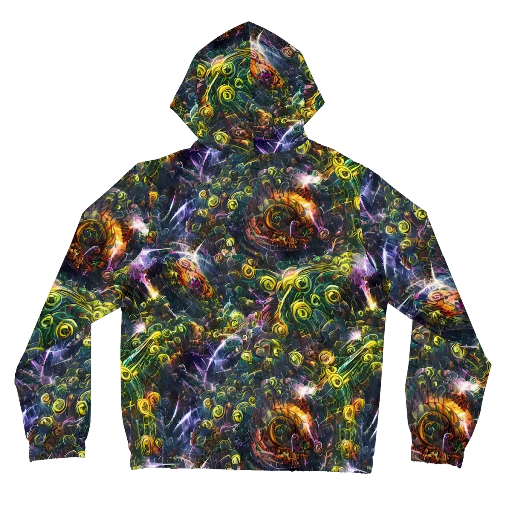 Midnight Vines on Women's Full-Zip Hoodie — Back