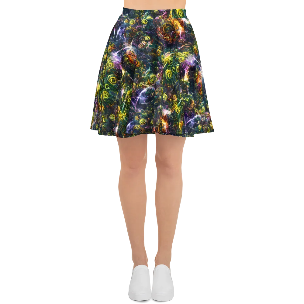 Midnight Vines on Skater Skirt — Front