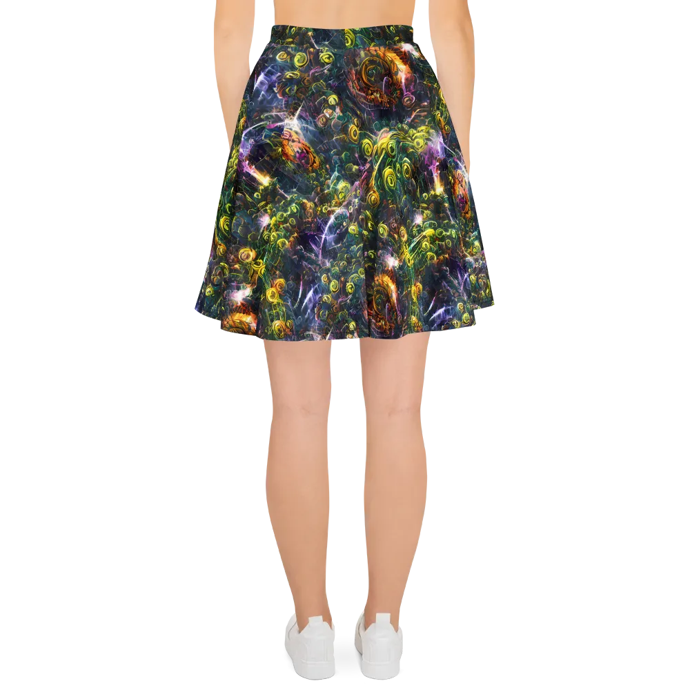 Midnight Vines on Skater Skirt — Back