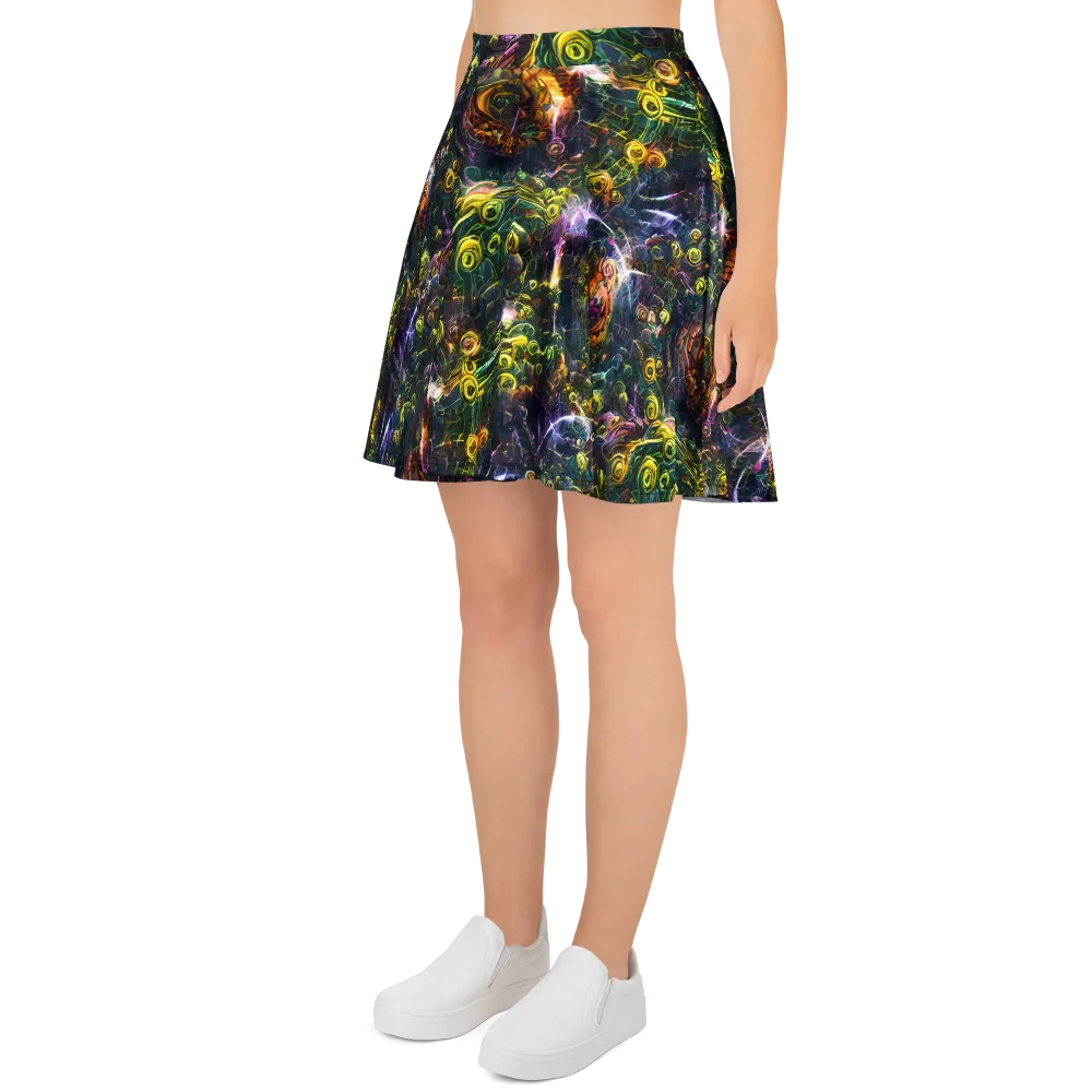 Midnight Vines on Skater Skirt — Left