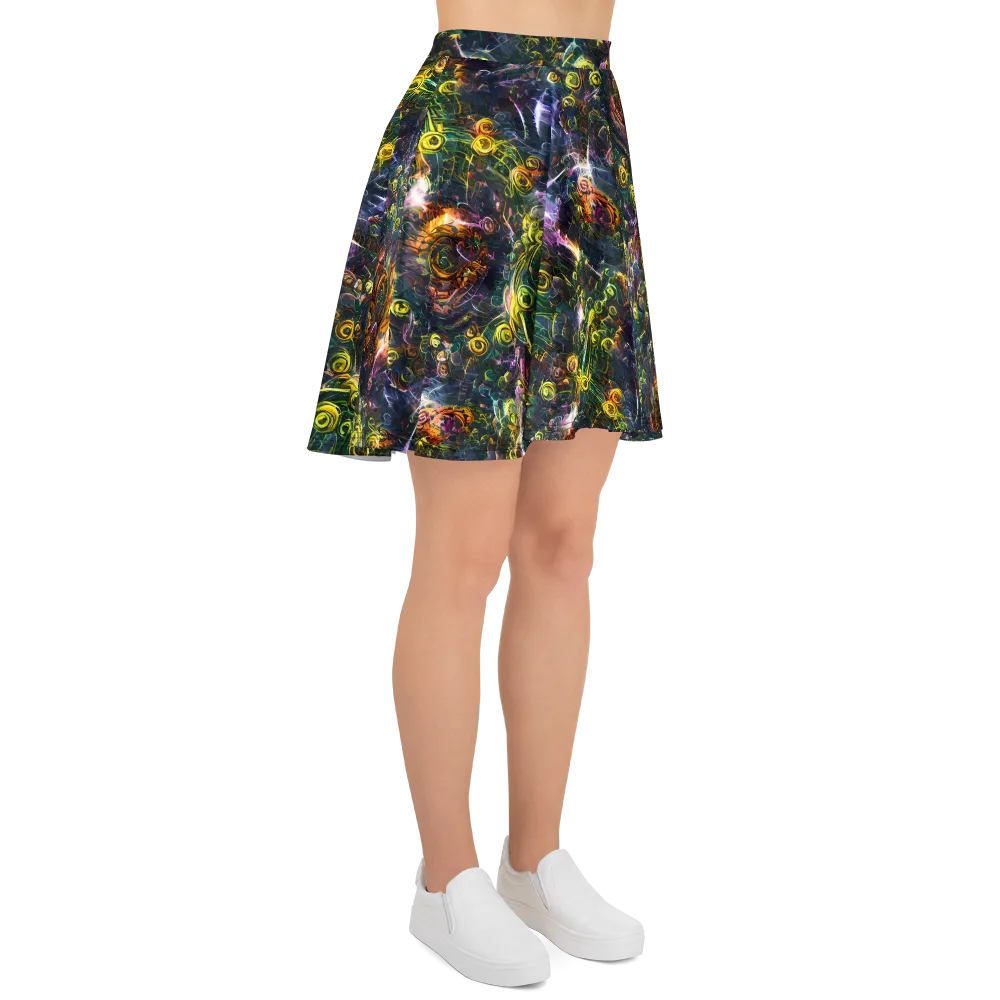 Midnight Vines on Skater Skirt — Right