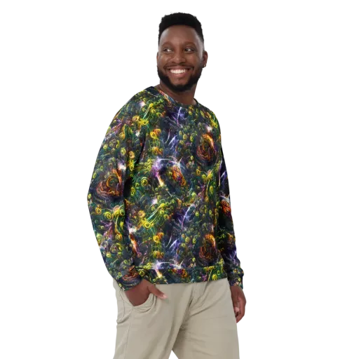 Midnight Vines on a Sweatshirt