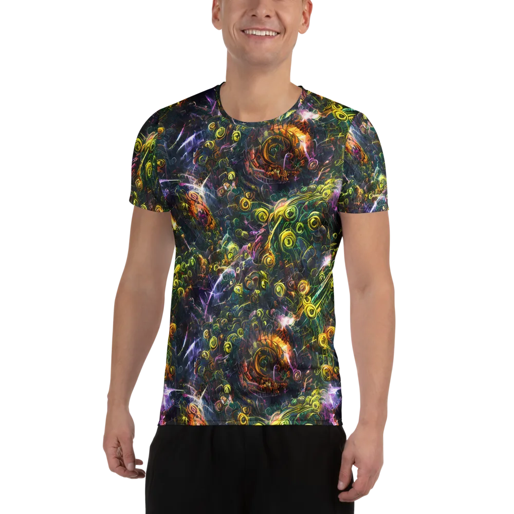 Midnight Vines on Men's Athletic T-Shirt — Front