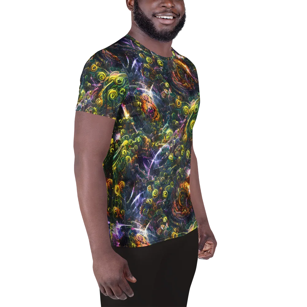 Midnight Vines on Men's Athletic T-Shirt — Right
