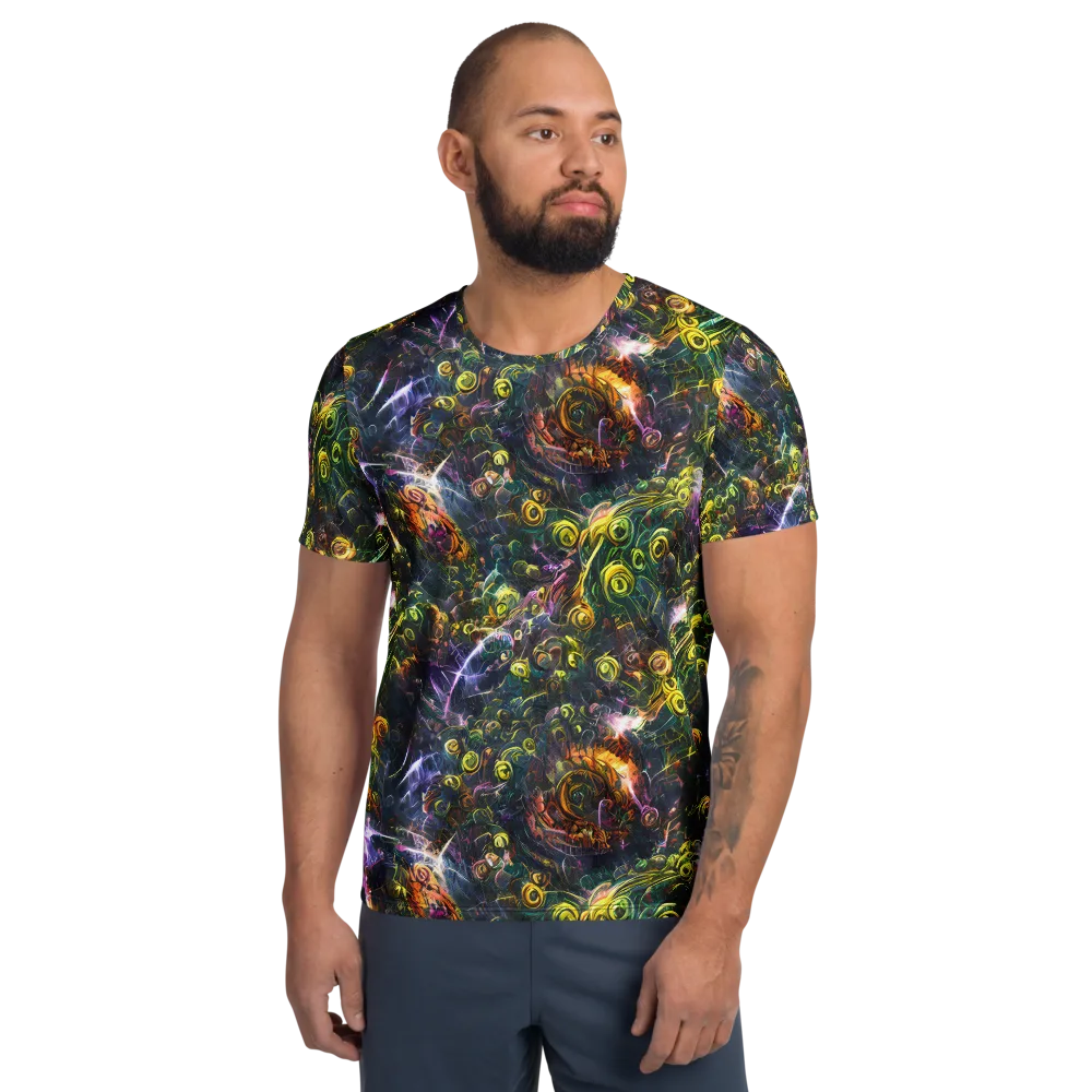 Midnight Vines on Men's Athletic T-Shirt — Front
