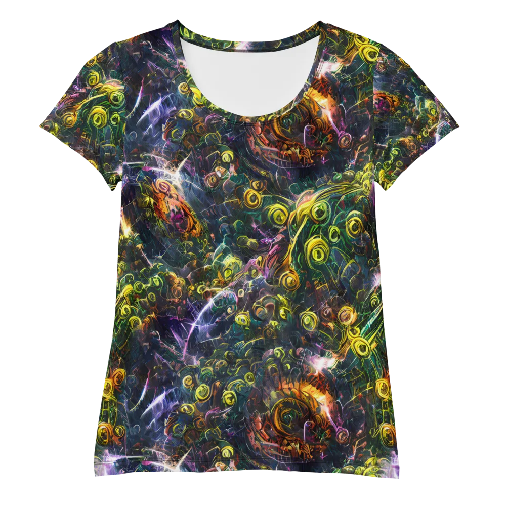 Midnight Vines on Women's Athletic T-Shirt — Front