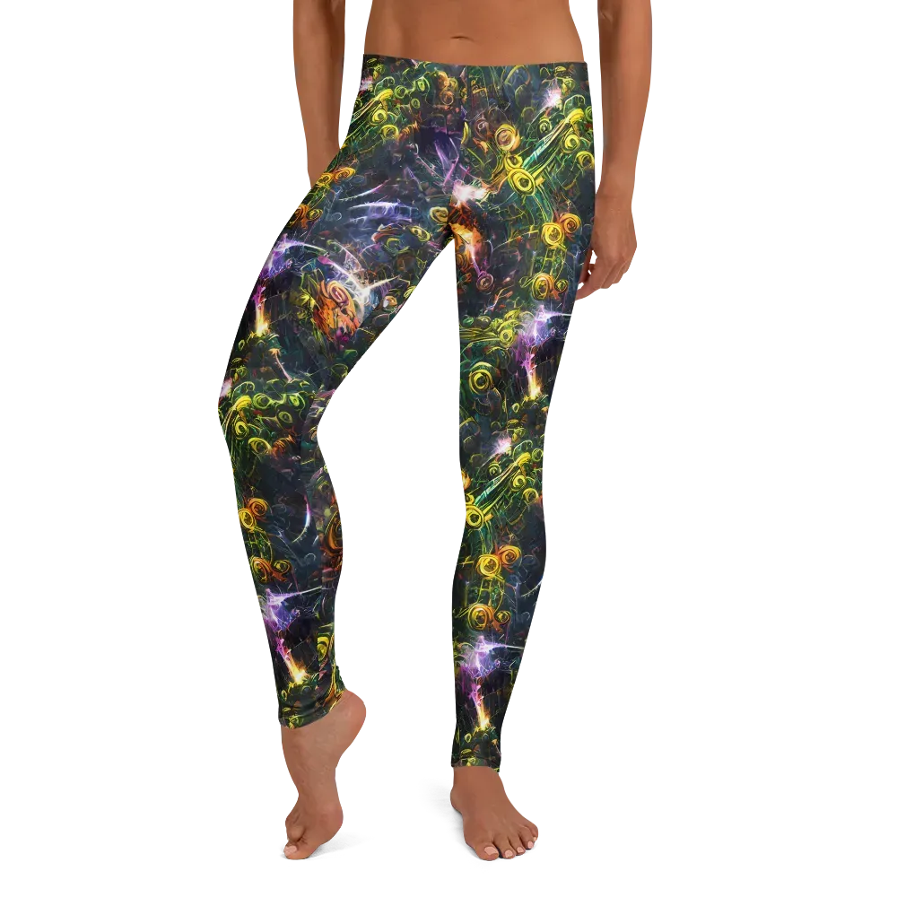 Midnight Vines on Leggings — Front