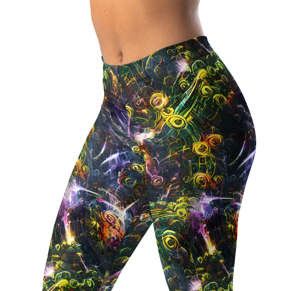 Midnight Vines on Leggings — Left Front