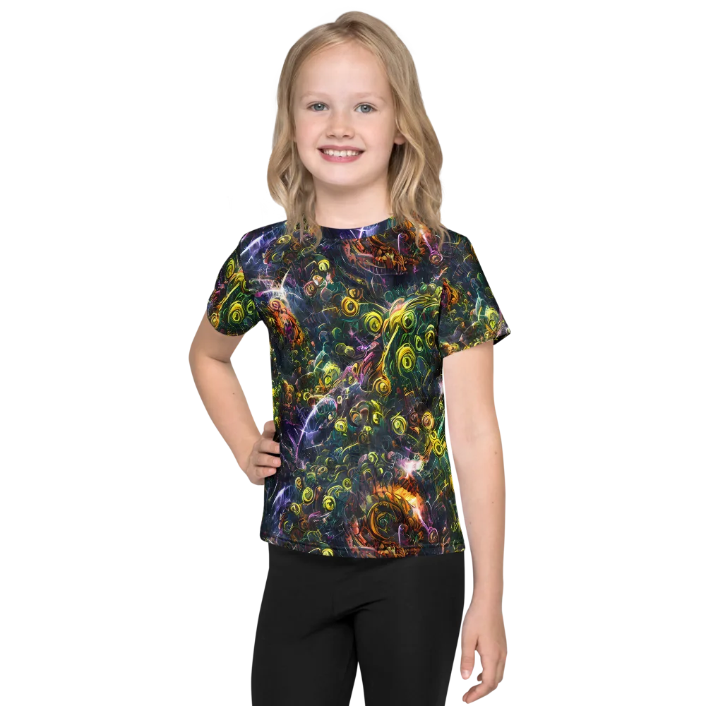 Midnight Vines on Kids Crew Neck T-Shirt — Front