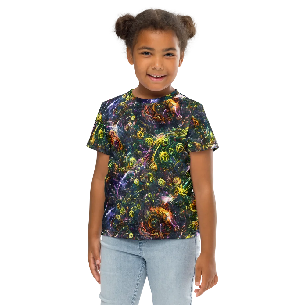 Midnight Vines on Kids Crew Neck T-Shirt — Front