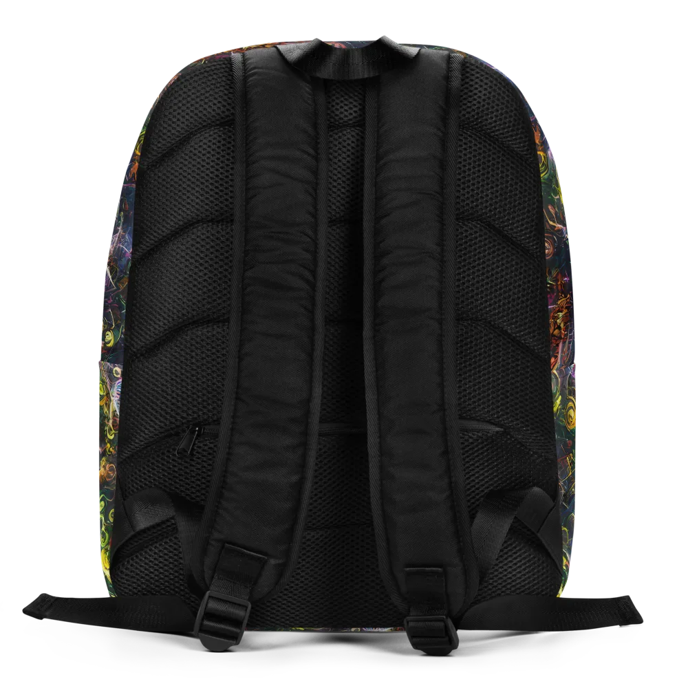 Midnight Vines on Minimalist Backpack — Back
