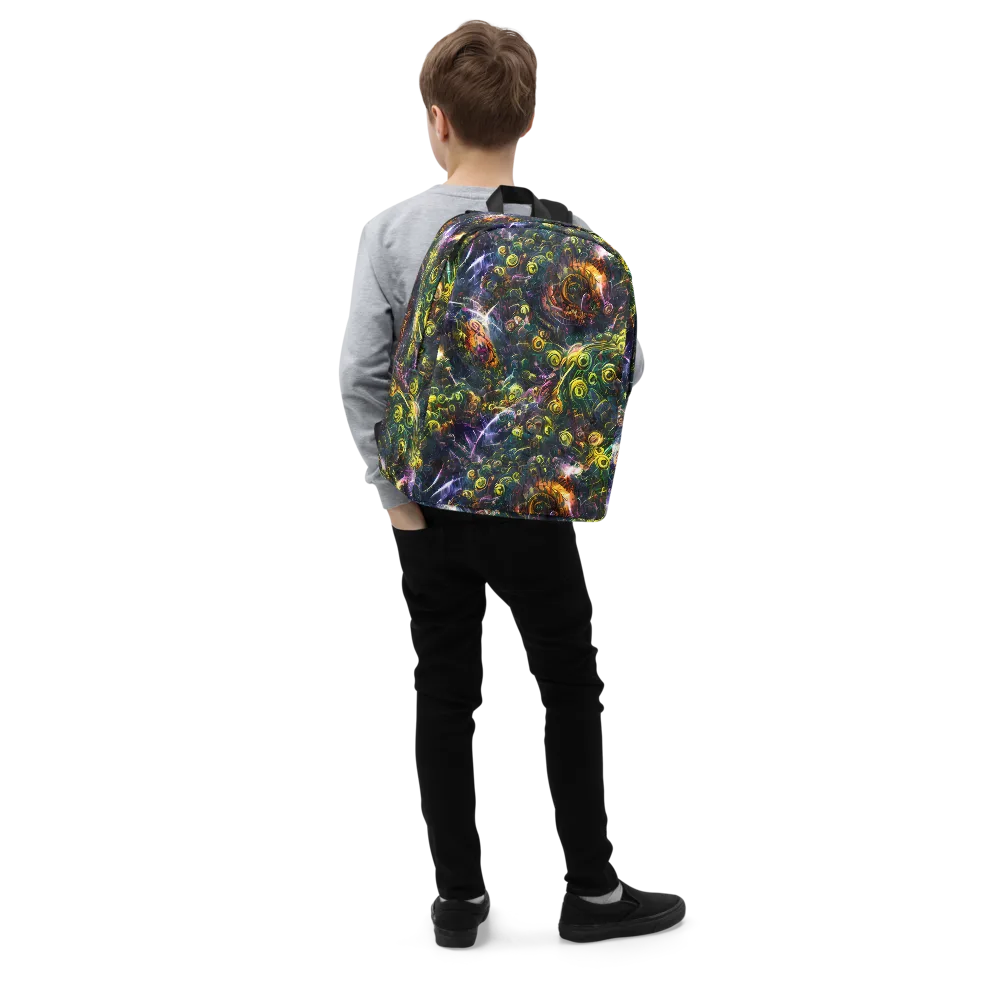Midnight Vines on Minimalist Backpack — Right Front