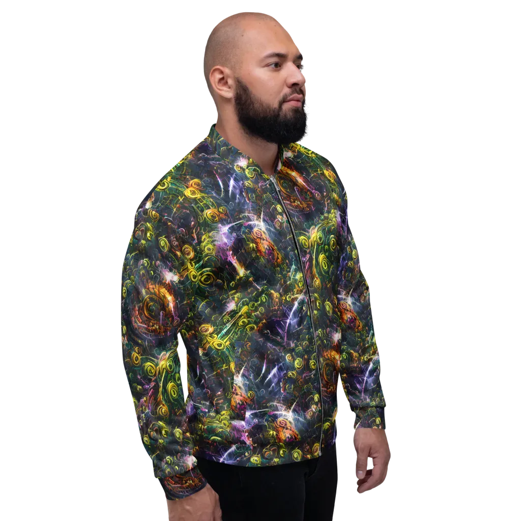 Midnight Vines on Bomber Jacket — Right