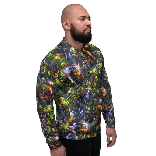 Midnight Vines on a Bomber Jacket