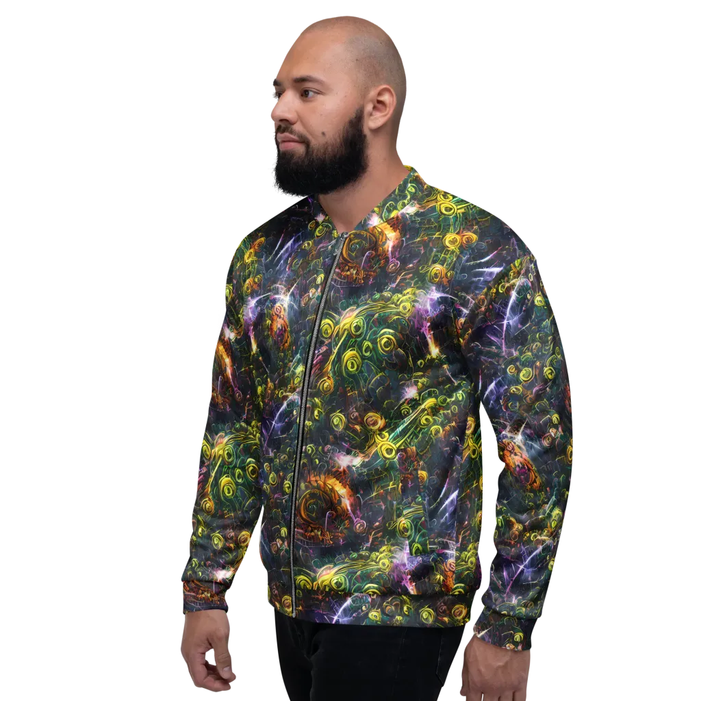 Midnight Vines on Bomber Jacket — Left