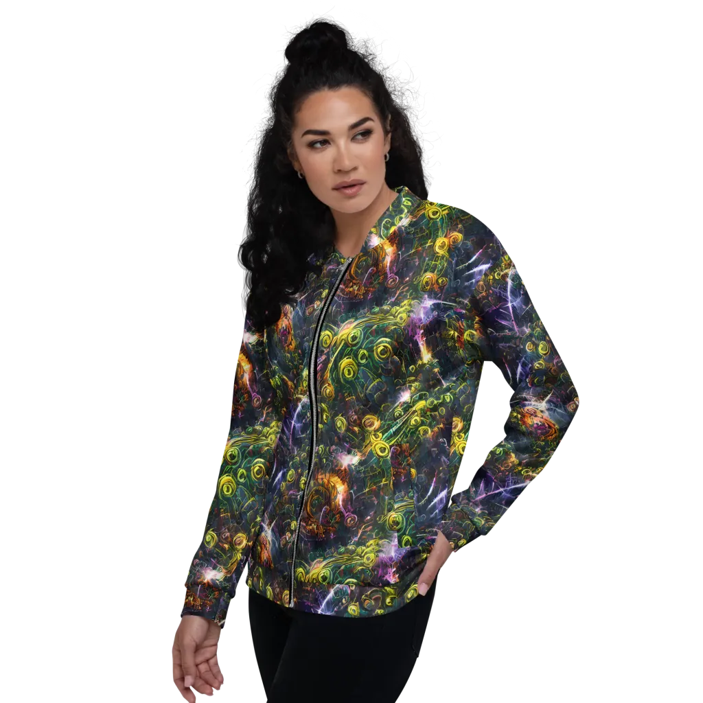 Midnight Vines on Bomber Jacket — Left