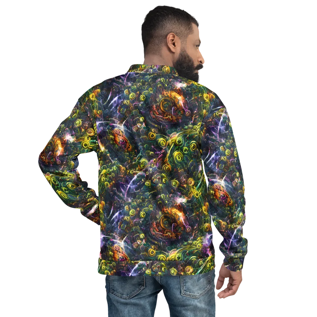 Midnight Vines on Bomber Jacket — Back