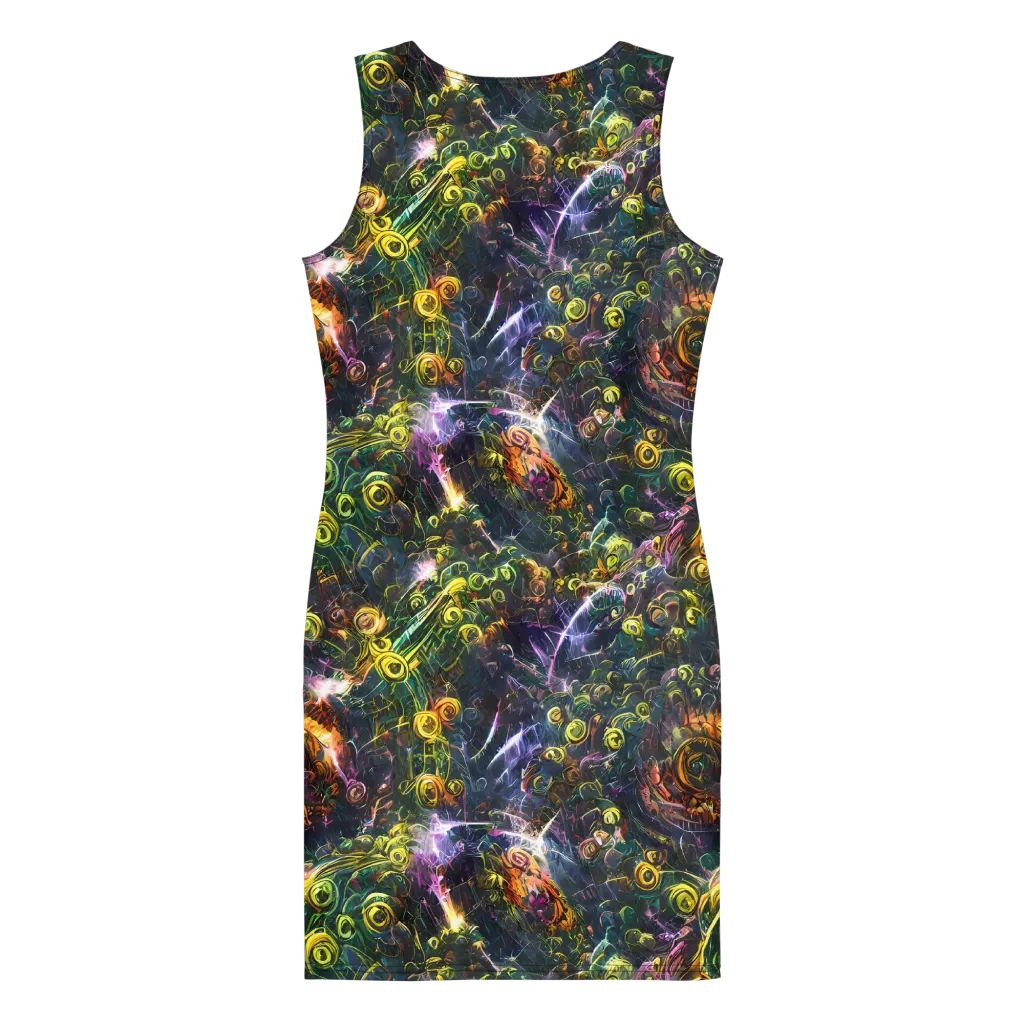Midnight Vines on Bodycon Dress — Back